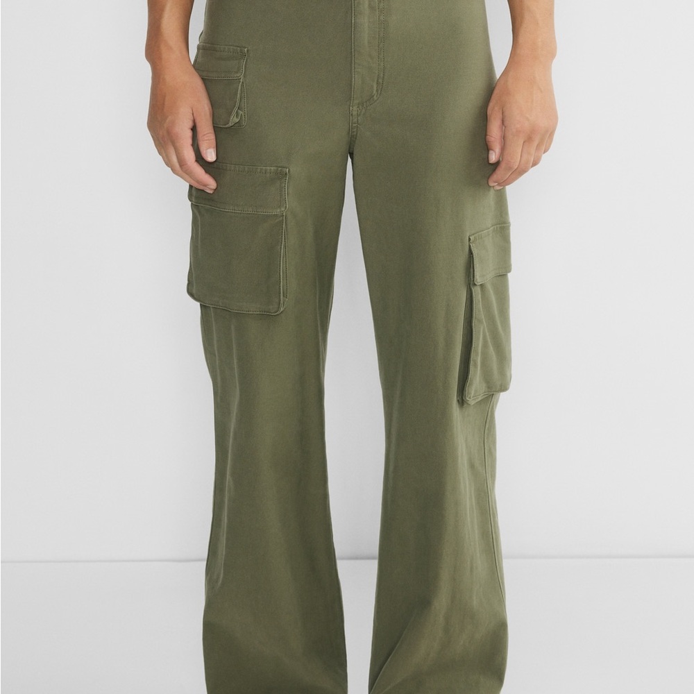 TNA Green Cargo Pants Relaxed Fit